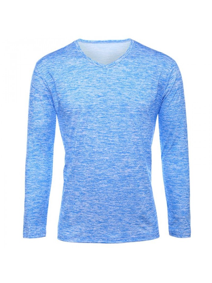 NEW Trendy Men T Shirt Casual Long Sleeve Slim Men's Basic Tops Tees Summer Stretch T-shirt Mens Clothing Chemise Homme