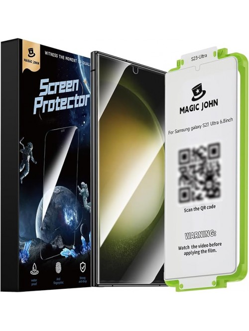 MAGIC JOHN 2 Pack for Samsung Galaxy S23 Ultra Scr...