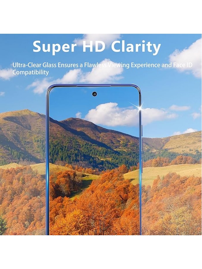 LZAYN 3 Pack Screen Protector Designed for Motorola Moto G Stylus 5G 2025 with 3 Pack Tempered Glass Camera Lens Protector,Ultra HD Clear,9H Hardness,Easy Install - Case Friendly,Scratch Resistant