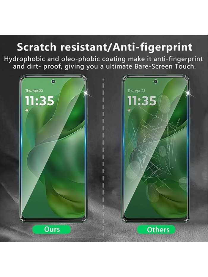 3 Pack Screen Protector Designed for Motorola Moto G Power 5G 2025 with 3 Pack Tempered Glass Camera Lens Protector,Ultra HD Clear,9H Hardness,Easy Install - Case Friendly,Scratch Resistant