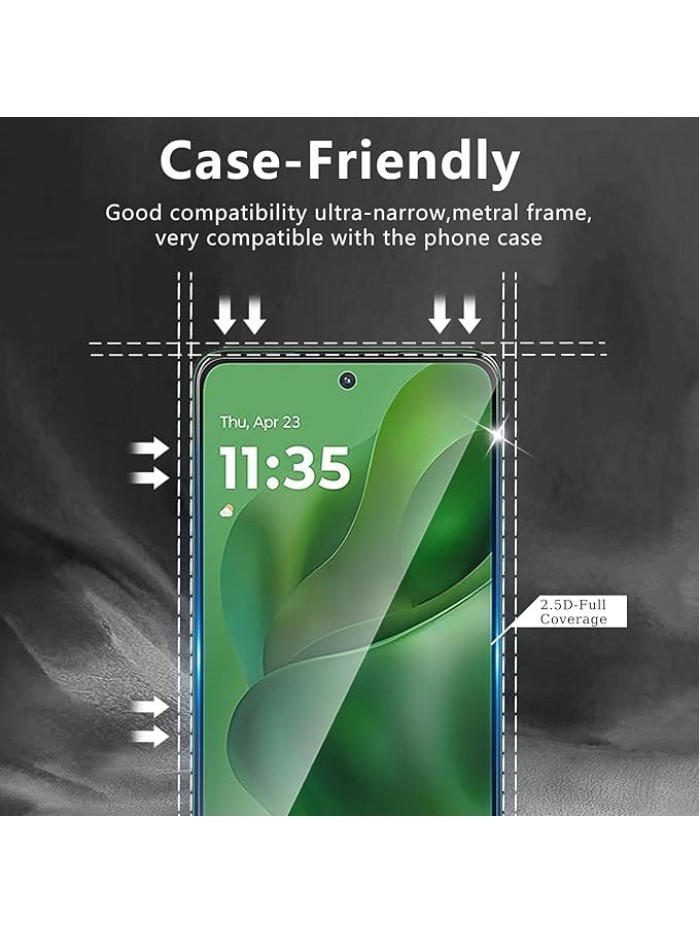 3 Pack Screen Protector Designed for Motorola Moto G Power 5G 2025 with 3 Pack Tempered Glass Camera Lens Protector,Ultra HD Clear,9H Hardness,Easy Install - Case Friendly,Scratch Resistant