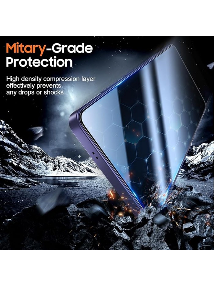 UniqueMe for S26 Ultra Privacy Screen - 2 PACK Samsung Galaxy S26 Ultra Privacy Screen Protector [Fingerprint Unlocking] Easy Installation,Bubble-Free,Anti-Spy,9H Tempered Glass,3D Full-coverage