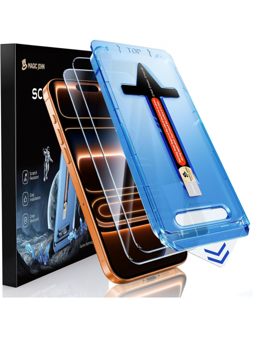MAGIC JOHN 2 Pack for iPhone 17 Pro Max 6.9 inch T...