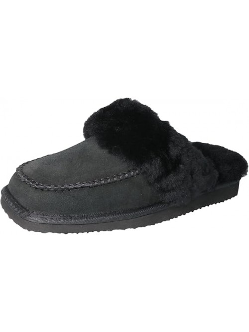 Womens Fluff Memory Foam Slippers Ladies Arch Supp...