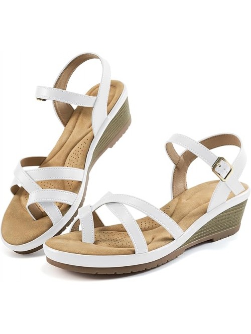Aomigoct Dressy Womens Wedge Sandals: Comfortable ...