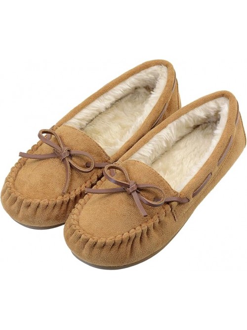 Vonair Women's Moccasin Slippers Micro Suede Warm ...